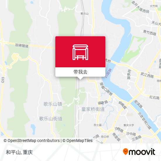 和平山地图