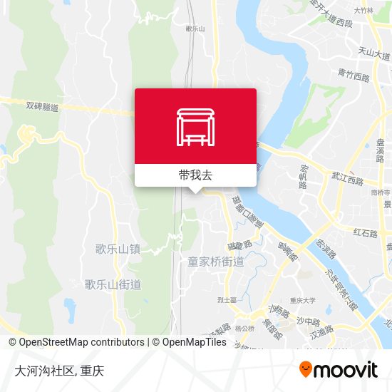 大河沟社区地图
