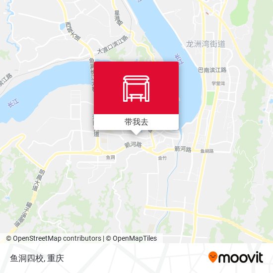鱼洞四校地图