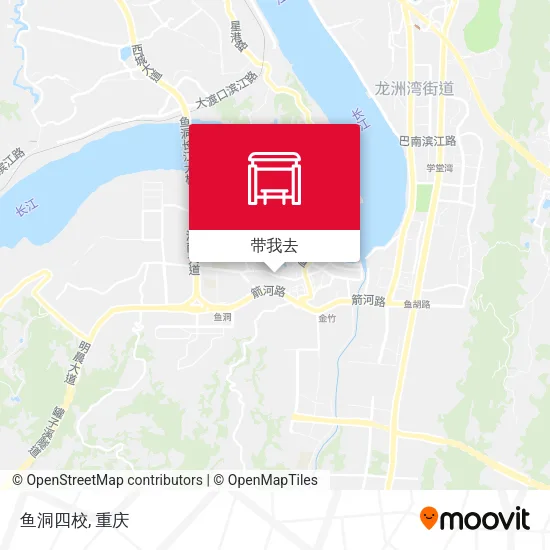 鱼洞四校地图