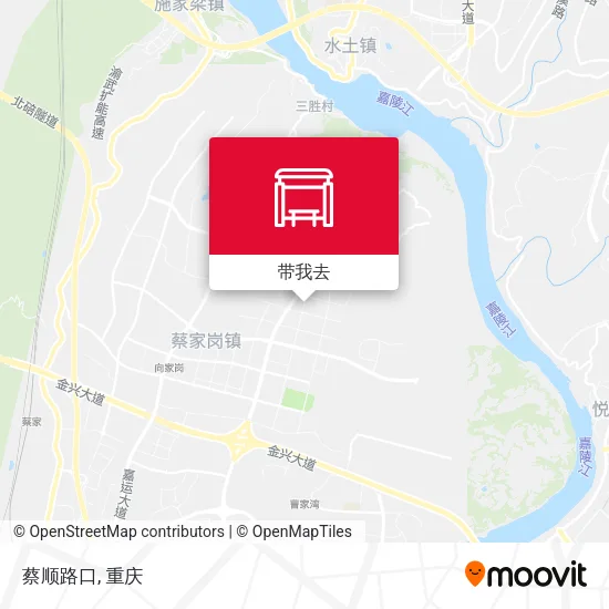 蔡顺路口地图