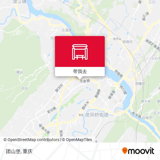 团山堡地图