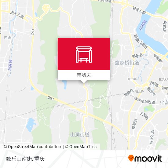 歌乐山南街地图