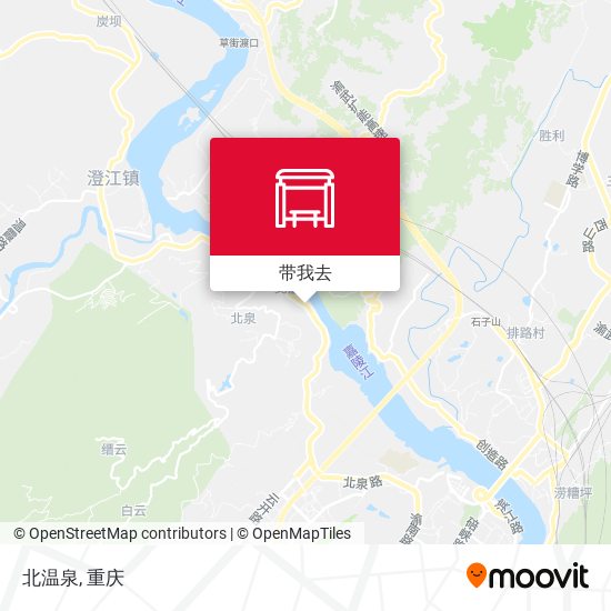 北温泉地图