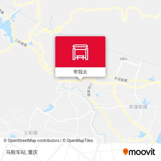 马鞍车站地图