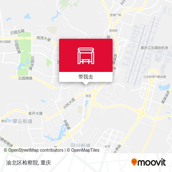 渝北区检察院地图