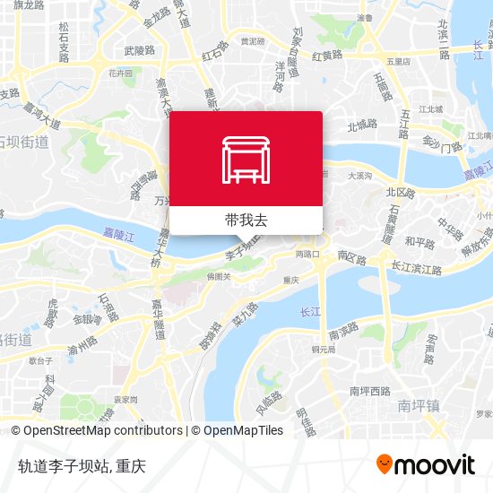 轨道李子坝站地图