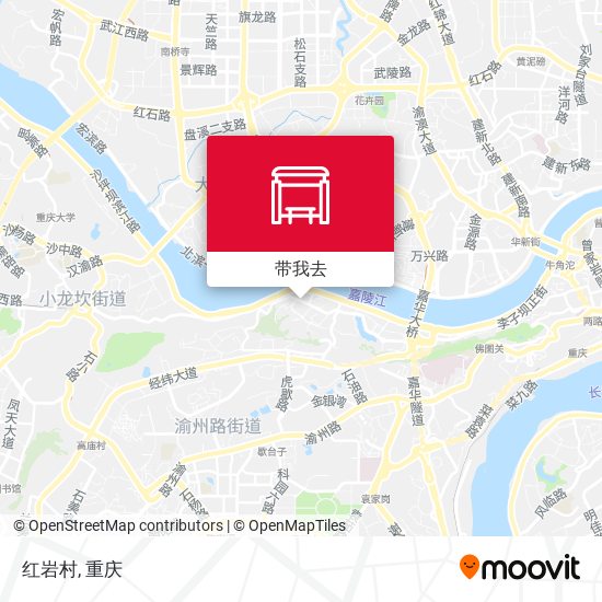 红岩村地图