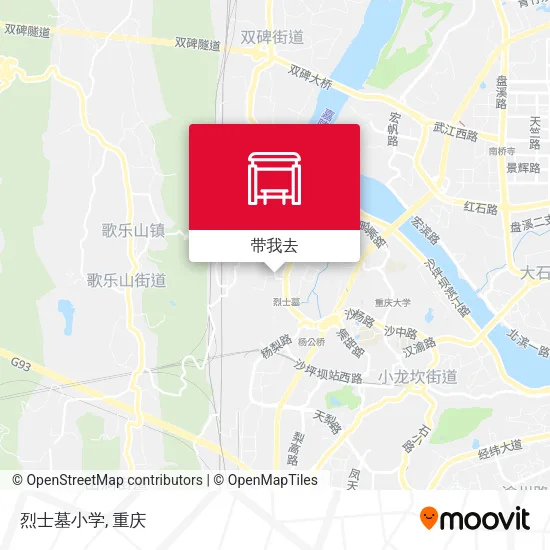 烈士墓小学地图