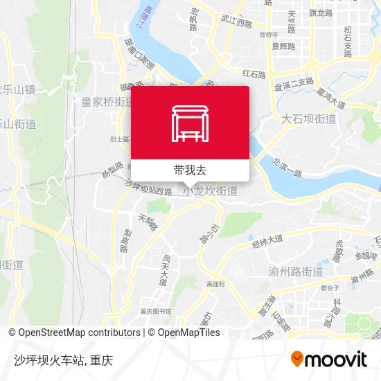 沙坪坝火车站地图