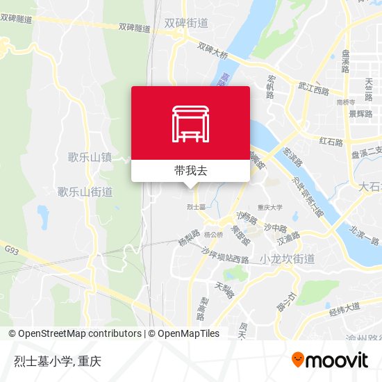 烈士墓小学地图
