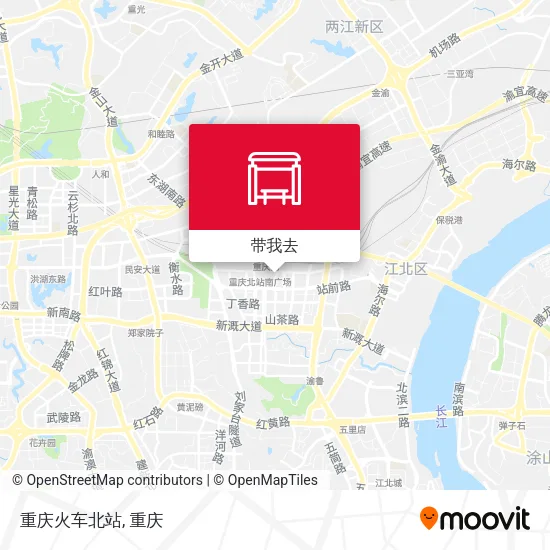 重庆火车北站地图