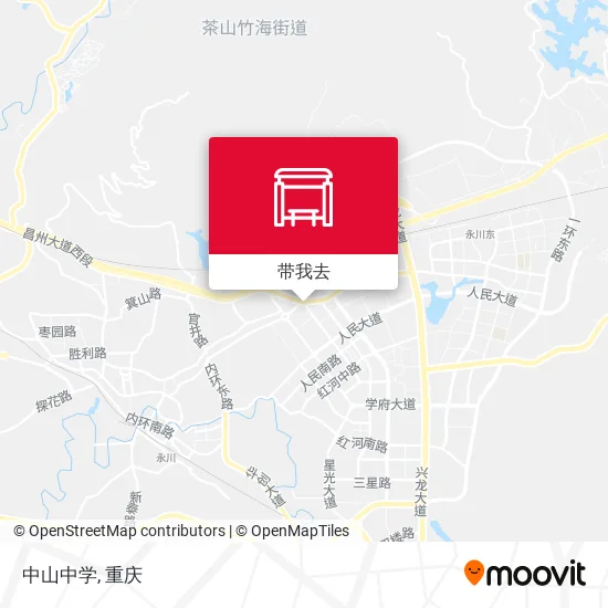 中山中学地图