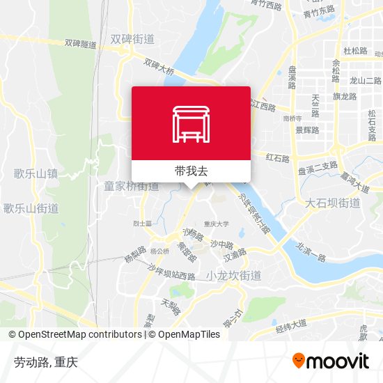 劳动路地图
