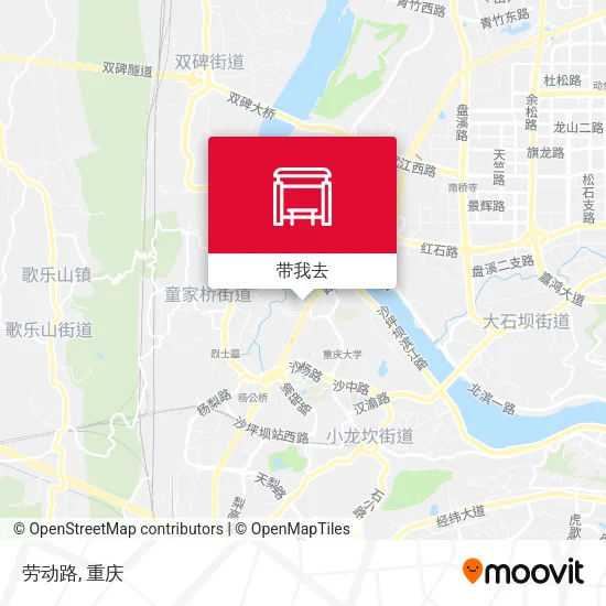 劳动路地图