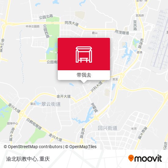 渝北职教中心地图