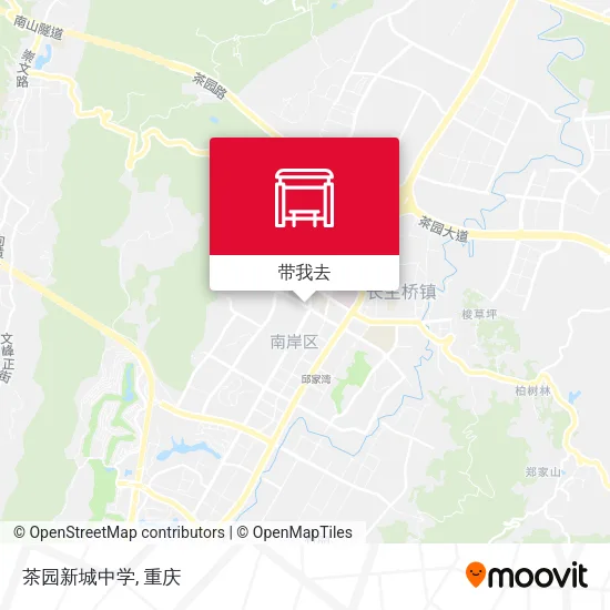 茶园新城中学地图
