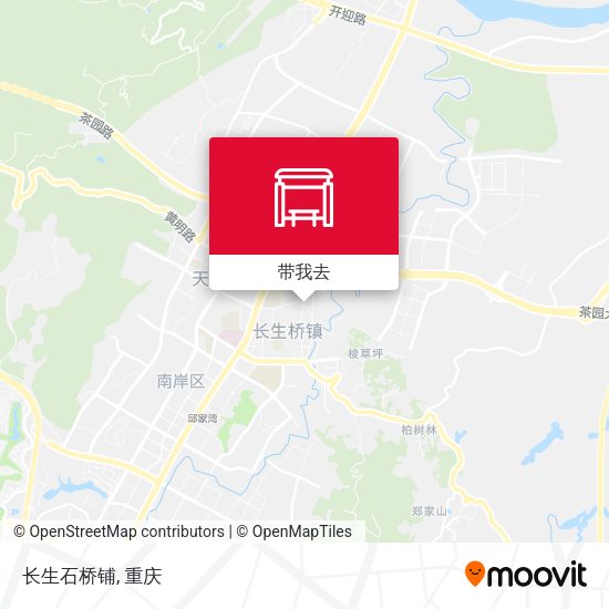 长生石桥铺地图