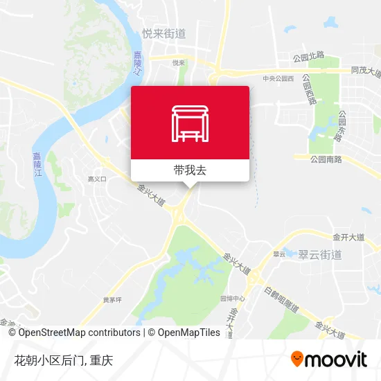 花朝小区后门地图