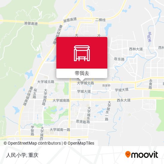 人民小学地图