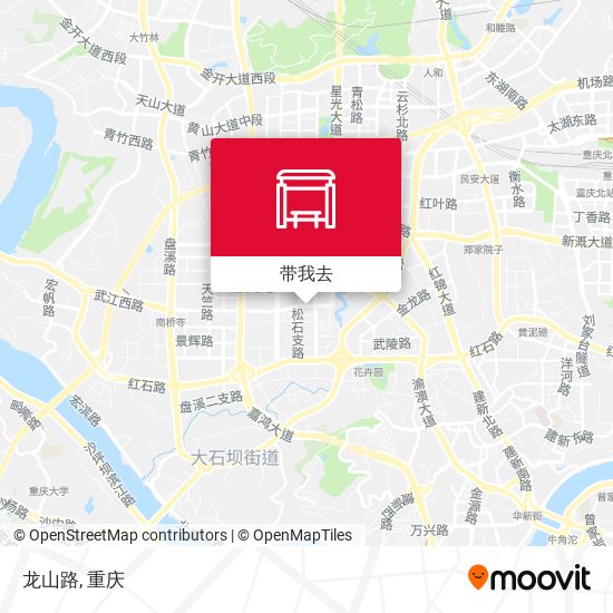 龙山路地图