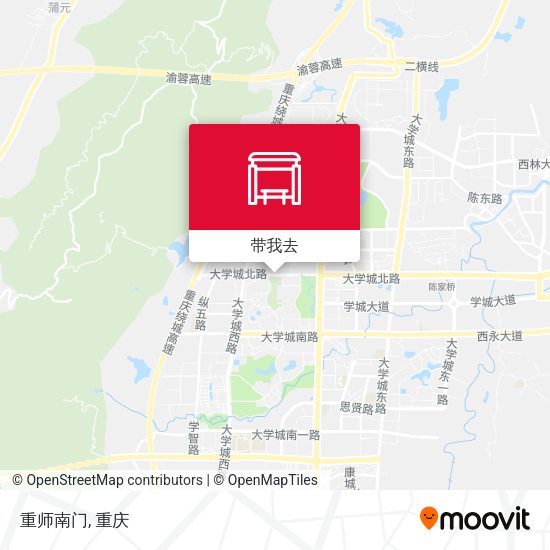 重师南门地图