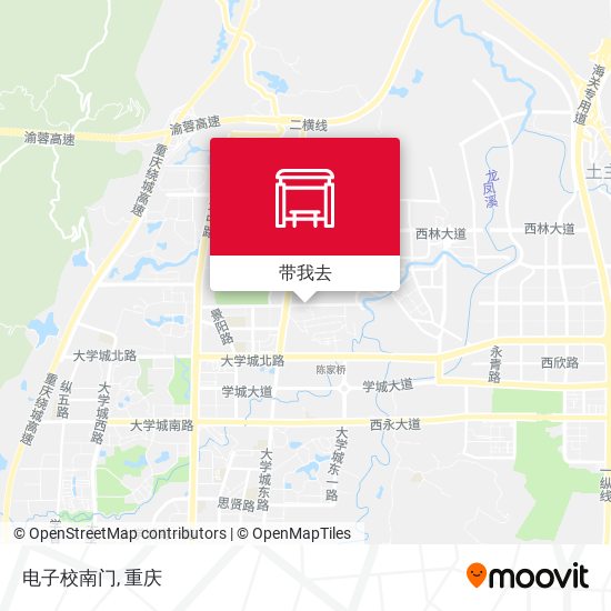 电子校南门地图