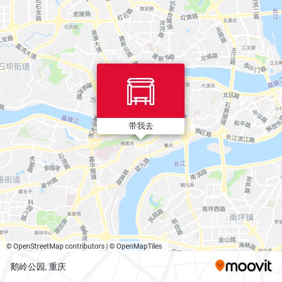 鹅岭公园地图