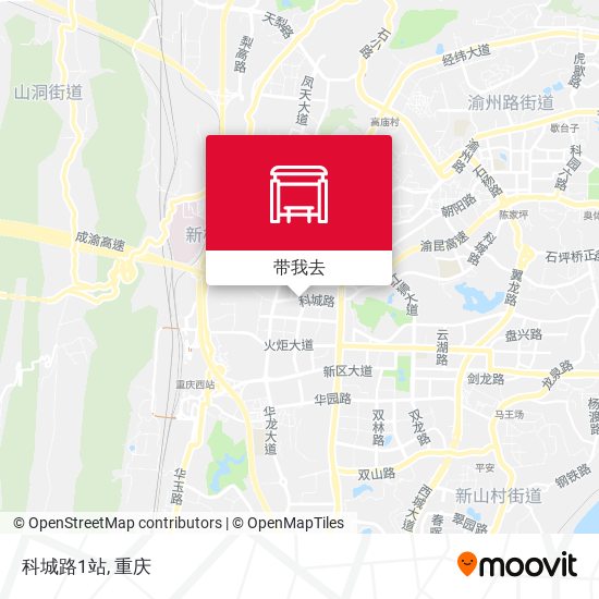 科城路1站地图