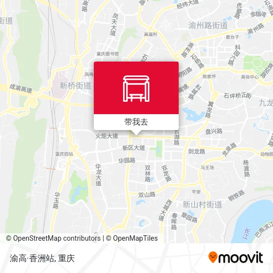渝高·香洲站地图