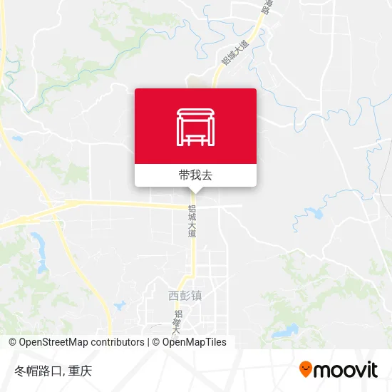 冬帽路口地图