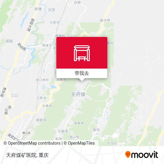 天府煤矿医院地图