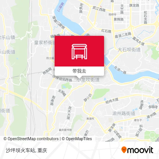 沙坪坝火车站地图