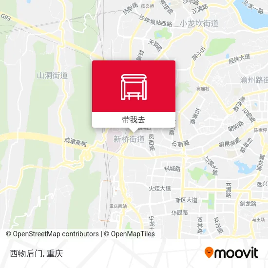 西物后门地图