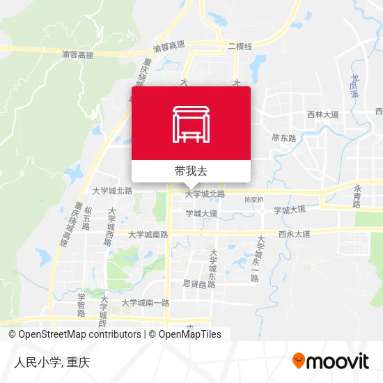 人民小学地图