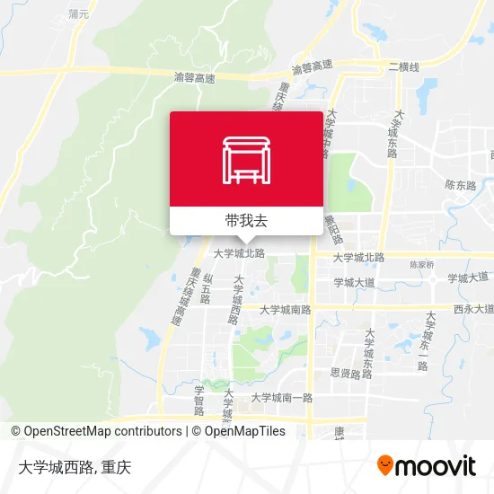 大学城西路地图