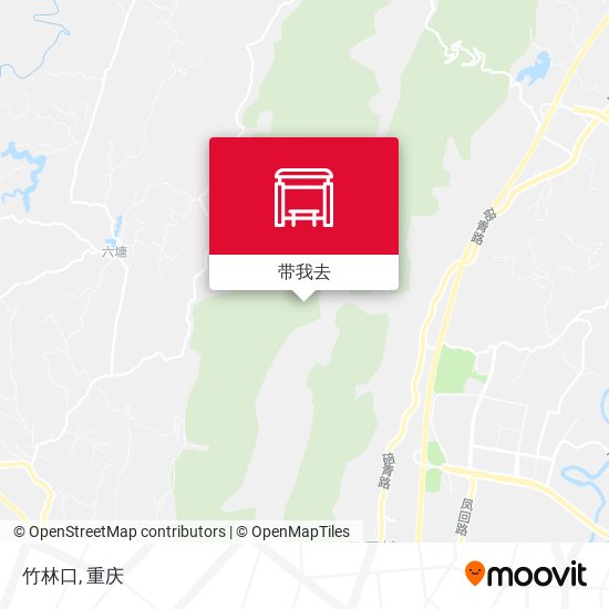 竹林口地图