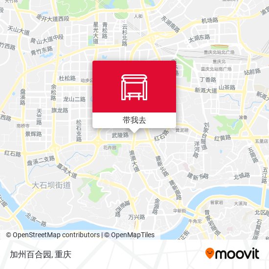 加州百合园地图