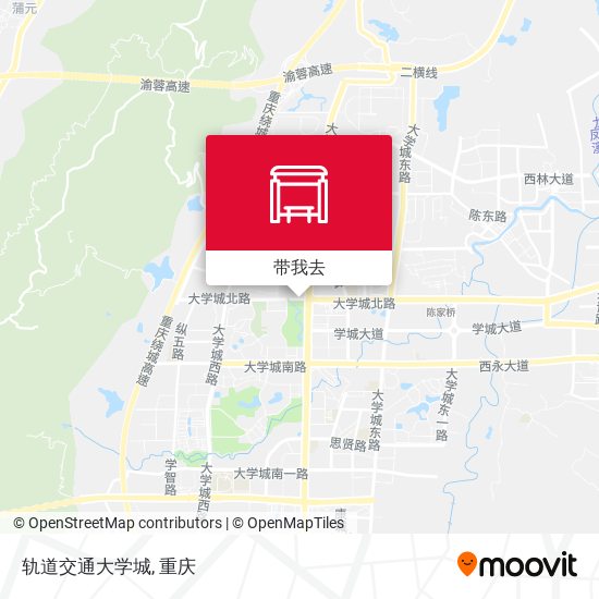 轨道交通大学城地图