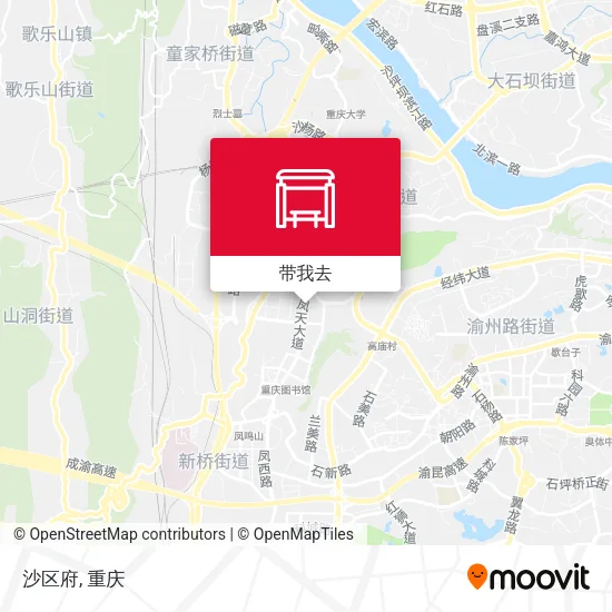 沙区府地图