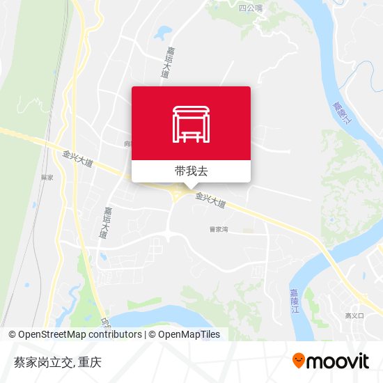 蔡家岗立交地图
