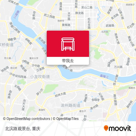 北滨路观景台地图