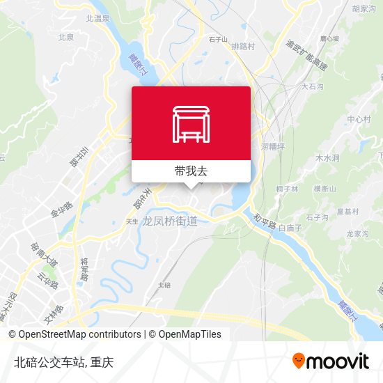 北碚公交车站地图
