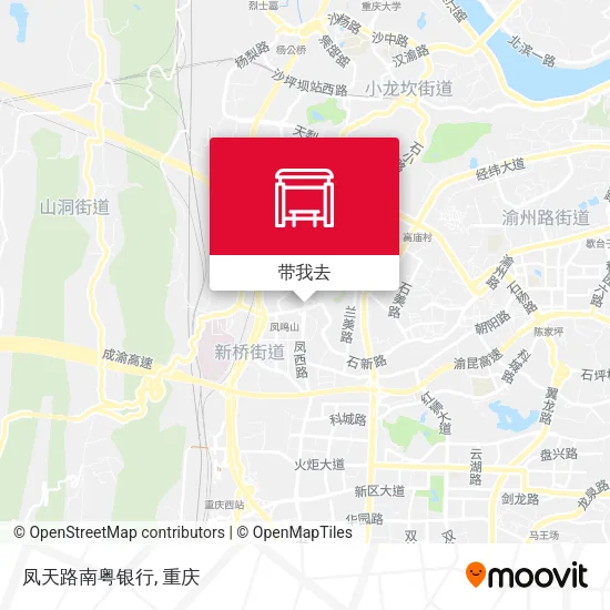 凤天路南粤银行地图