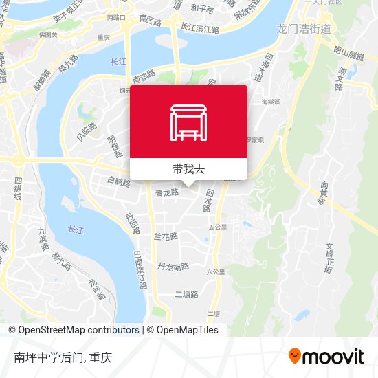 南坪中学后门地图
