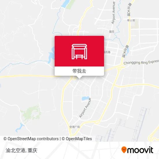 渝北空港地图