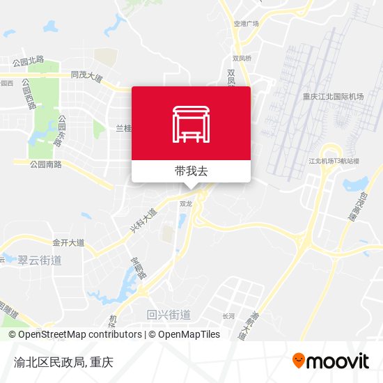 渝北区民政局地图