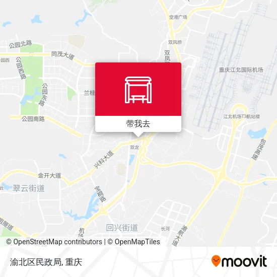 渝北区民政局地图