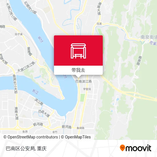 巴南区公安局地图