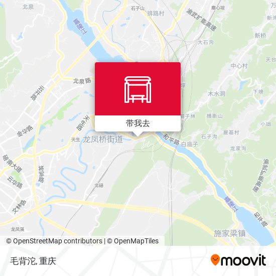 毛背沱地图